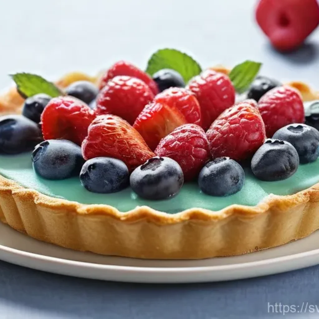 디저트 전문가의 시즌별 매출 전략 - **Vibrant Summer Berry Tart:**
    A stunning, high-definition photograph of an exquisitely crafted ...