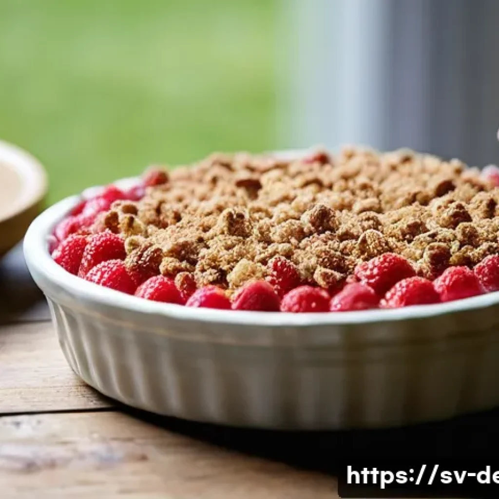 디저트 트렌드 분석과 적용법 - A close-up, brightly lit shot of a homemade Swedish dessert, emphasizing local and seasonal ingredie...