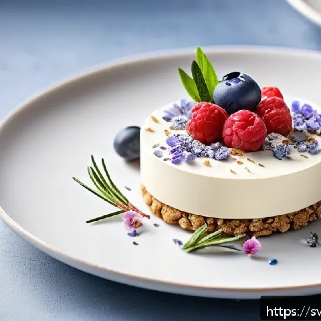 디저트 전문가의 시그니처 디저트 만들기 - A beautifully styled dessert featuring a layered gluten-free almond and oat cookie base topped with ...